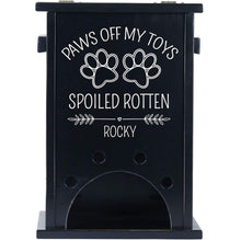 Load image into Gallery viewer, Personalized Pet Toy Box - Paws Off My Toys