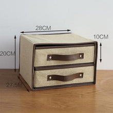 Load image into Gallery viewer, Folding Canvas Cabinet Drawer Storage