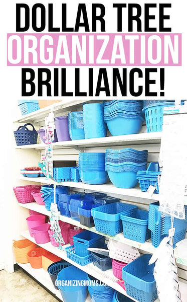 Dollar Tree organization ideas that will blow your mind! Check out these smart, cheap ways of organizing your space using items from the dollar store.