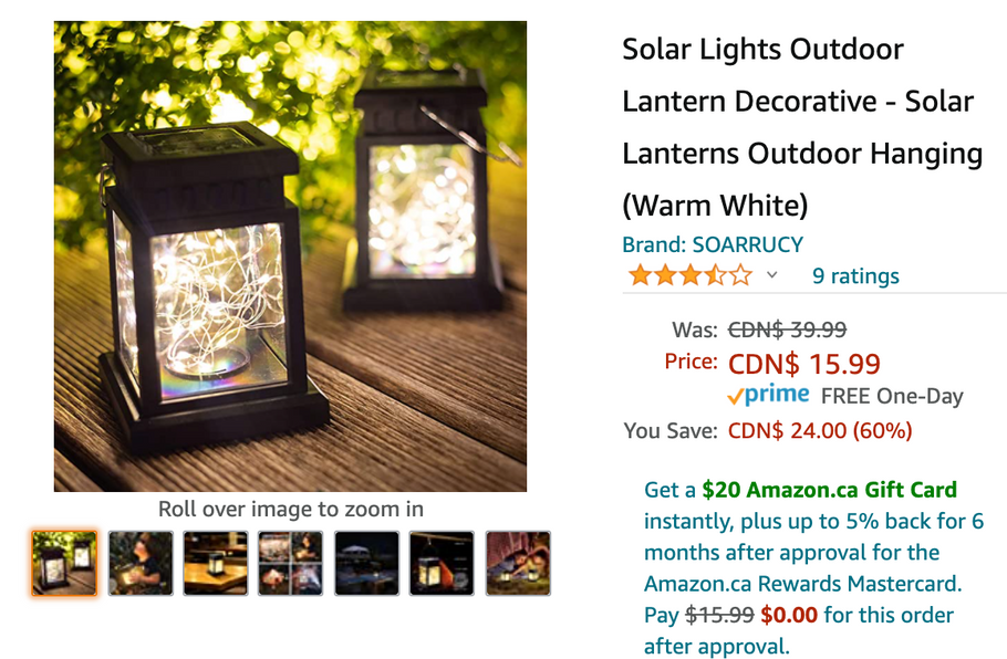 Amazon Canada Deals: Save 60% on Solar Lights Outdoor + 26% on One Pair of Adjustable Dumbbells + More Offer