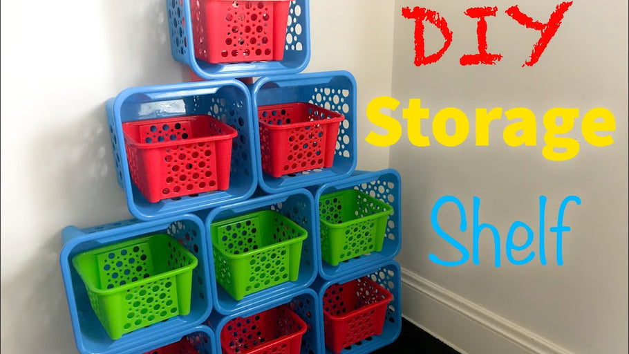 DIY Storage Shelf Style #2 | Kids Toy Organizer | Dollar Tree by Waves & Curls (1 year ago)