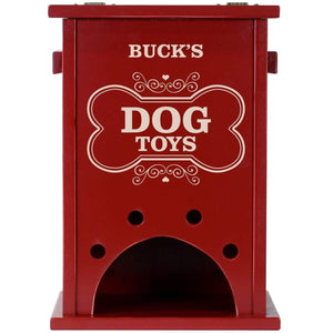 Personalized Pet Toy Box Red - Dog Toys