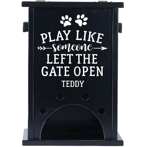 Personalized Pet Toy Box - Play Like Someone Left The Gate Open