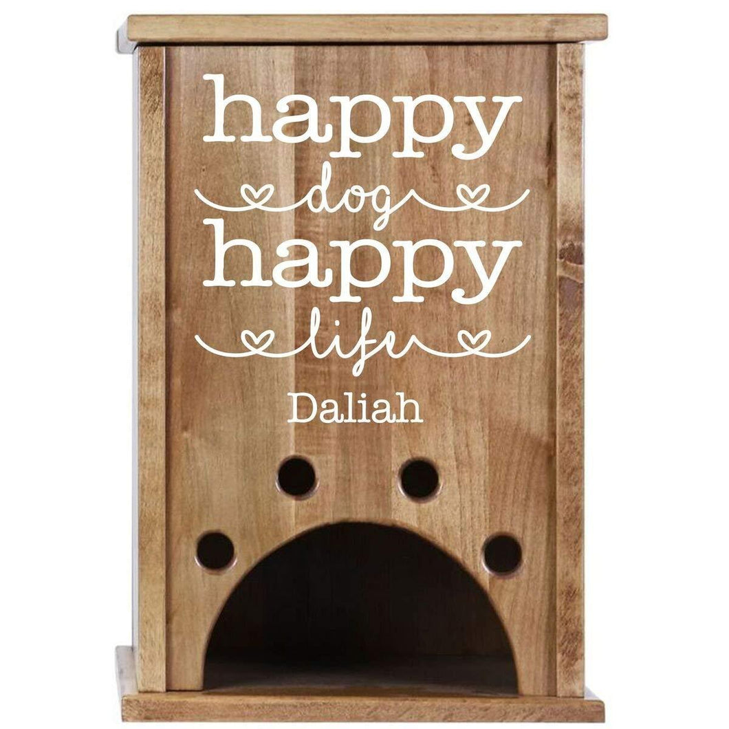 Personalized Pet Toy Box - Happy Dog Happy Life