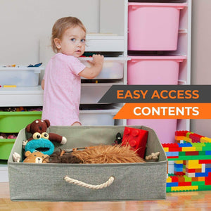 Try fabric storage bins linen closet organizers and storage boxes for shelves home storage baskets for organizing 4 pc grey storage box organizers collapsible storage bins playroom organization bins