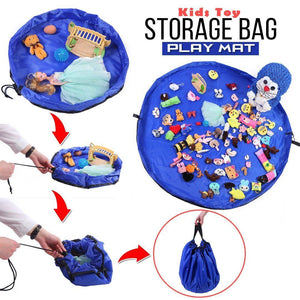 Kids Toy Storage Bag Play Mat