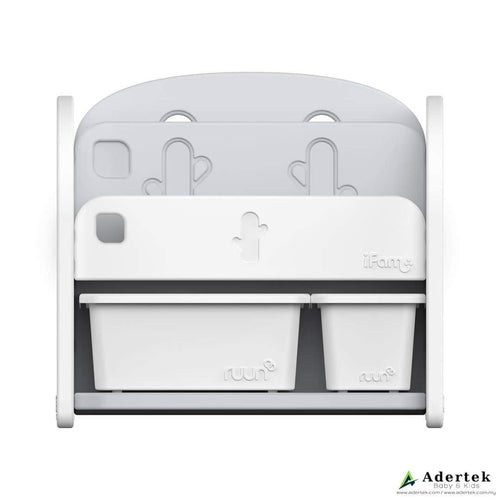 IFAM Easy Book Shelf (2 level + 1 Large 1 Small Toy Box) - 2 Colors