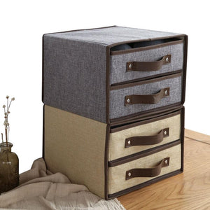 Folding Canvas Cabinet Drawer Storage