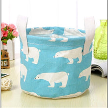 Load image into Gallery viewer, Animal Flamingo Pattern Cotton Linen Hanging Storage Bag Wedding Party Baby Shower Home Cosmetic KidsToy Organizer Decoration,Q