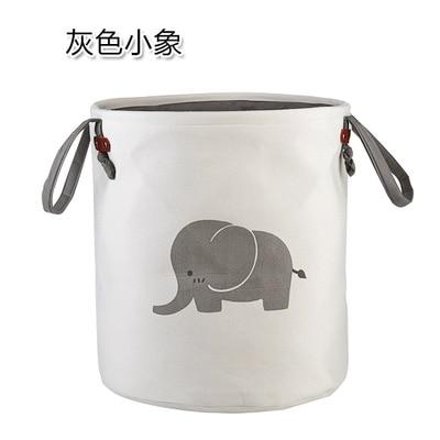 High-Grade Cartoon Folding Canvas Dirty Clothes Basket Children Toy Storage Bucket Bedquilt And Magazines Storage Box Organizer